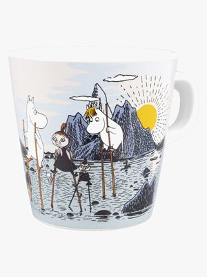 Mumin Inselchen & Schären Becher mit Griff