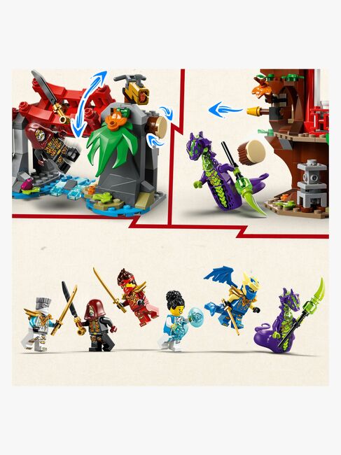 LEGO Ninjago 71857 Showdown am Baumhaus mit dem Ninja-Bike