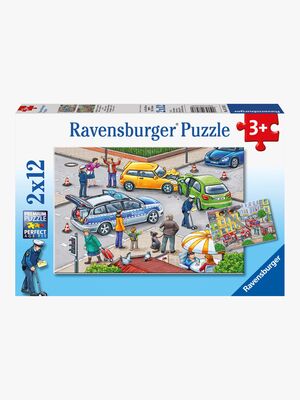Ravensburger Puzzle Mit Blaulicht Unterwegs 2x12 Teile