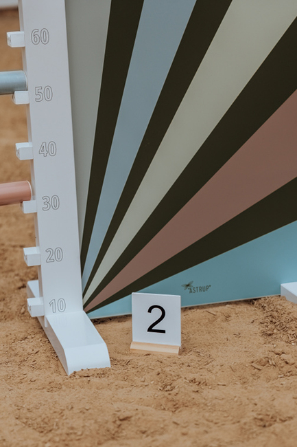 byASTRUP Seiten für Sprunghindernisse Gestreift 2 Teile