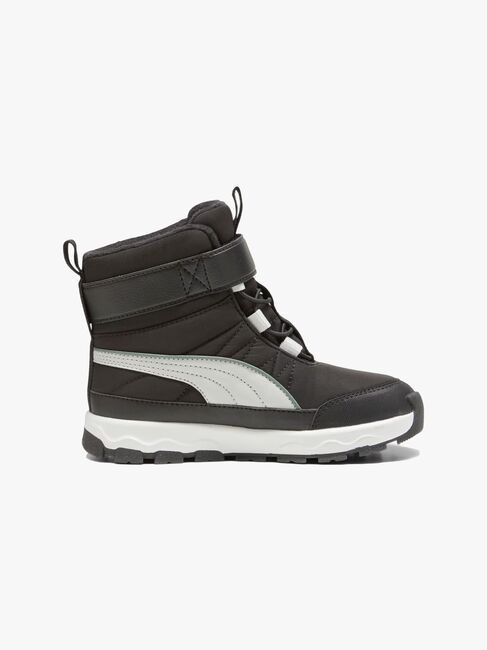 Puma Evolve Puretex AC PS Winterstiefel, Black/Ash Grey/White