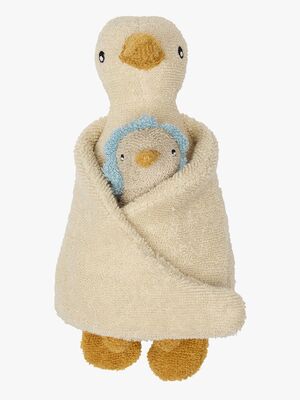 OYOY Dora & Baby Dolli Ente Plüschspielzeug, Cloud/Ice Blue