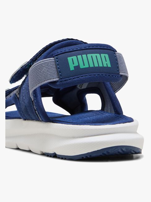 Puma Evolve Sandalen, Blue/Vibrant Green
