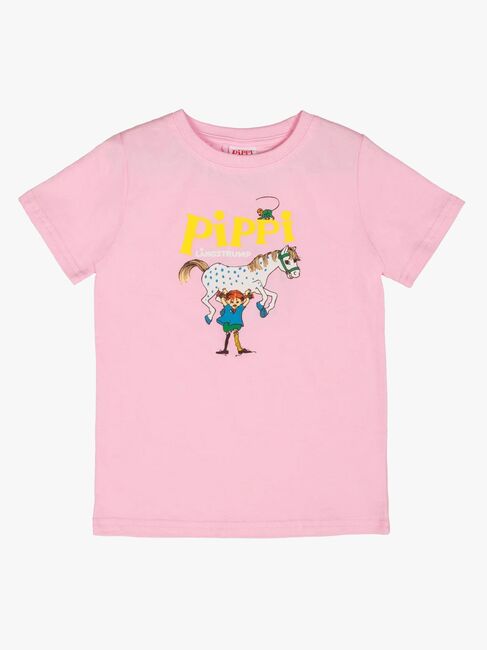 Pippi Langstrumpf X Martinex Pippi Logo T-Shirt, Rosa