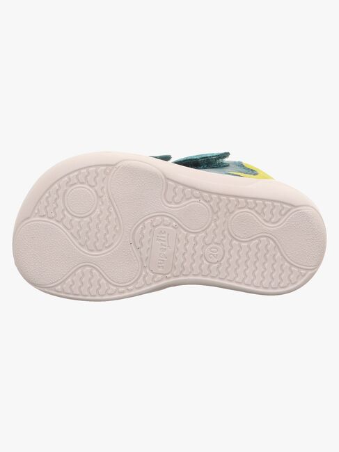 Superfit Superfree Barefoot WP Mid Sneaker, Green/Yellow