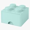 LEGO Aufbewahrungsbox mit Schublade 4, Türkis