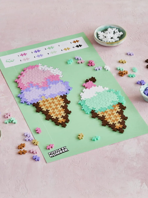 Plus-Plus Puzzle By Number Bausatz Eiswaffeln 250 Teile