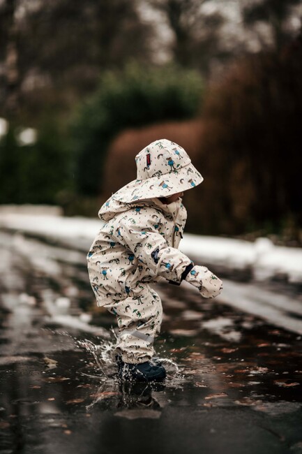 Geggamoja Gefüttertes Regenset Pippi Langstrumpf, Beige