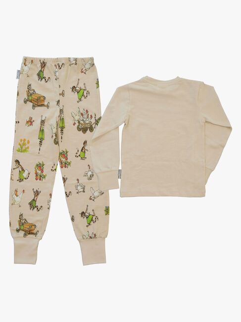 Geggamoja Pyjama Zweiteilig Pettersson & Findus, Beige