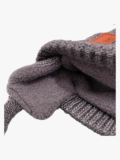 BabyMocs Mütze mit Ohrenklappen, Grau