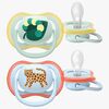 Philips Avent Ultra Air Schnuller 0–6m 2er-Pack, Blau/Hellgrün