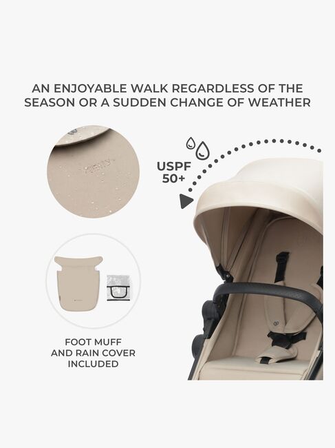 Kinderkraft 3-i-1 NEWLY Kombikinderwagen Travelsystem, Sand Beige