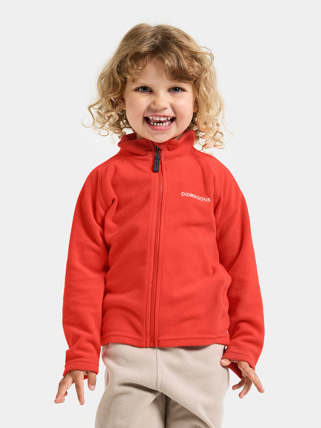 Didriksons Monte Fleecejacke, Paprika