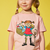 Pippi Langstrumpf X Martinex Picknick T-Shirt, Rosa