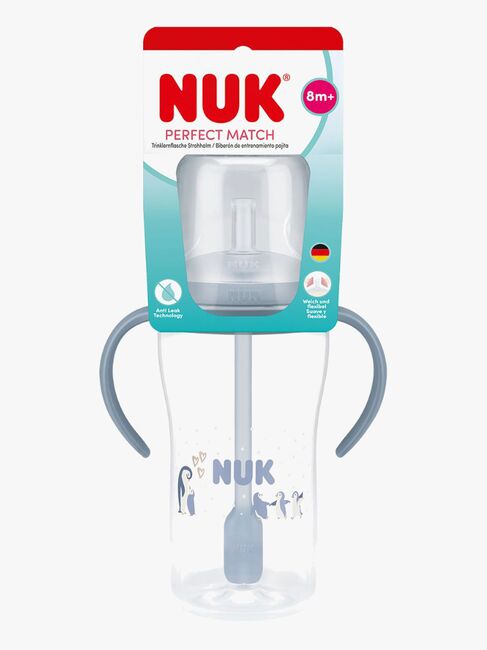 NUK Perfect Match Trinklernbecher mit Trinkhalm 260 ml, Penguin N2163-20-4552_3a.jpg