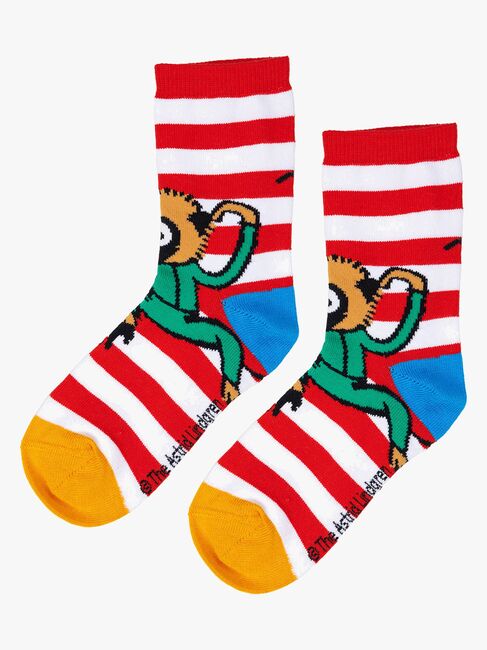 Pippi Langstrumpf X Martinex Pippi Socken 2er-Pack, Blau/Rot