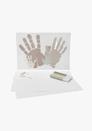BamBam Familien-Handabdruck-Set, 4 Farben