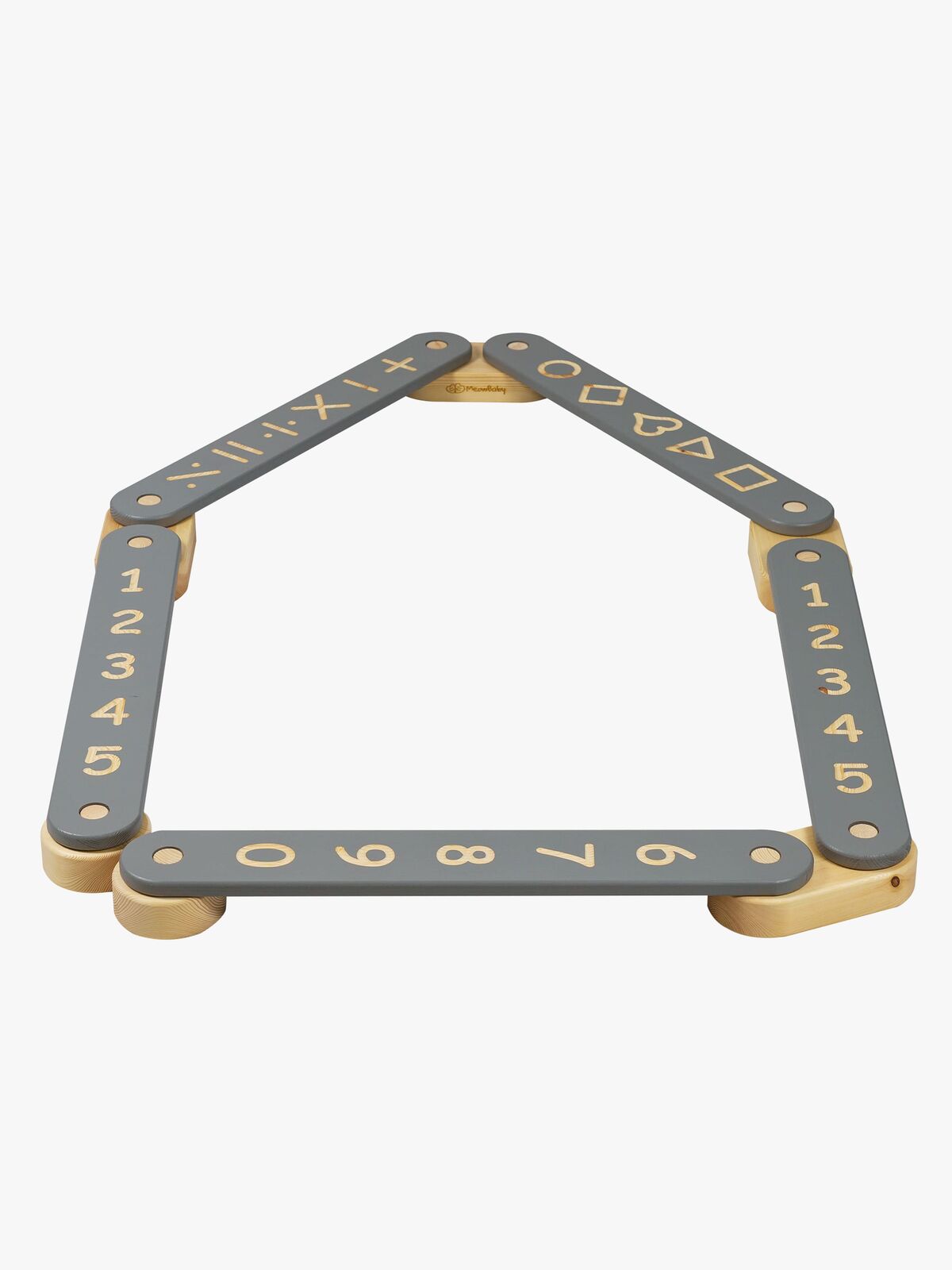 Meowbaby Schwebebalken 5 Teile, Grau