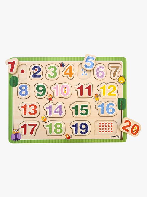Barbo Toys Wacky Wonders Holzpuzzle Zahlen 20 Teile