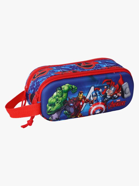 Marvel Avengers 3D Doppel-Federmäppchen, Blau