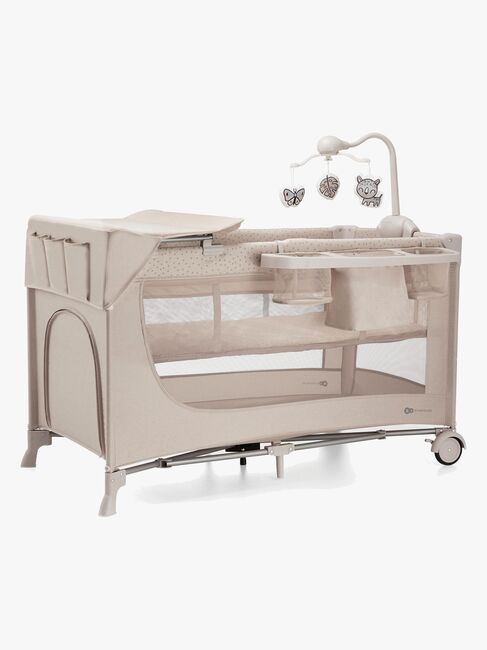 Kinderkraft JOY 2 Reisebett mit Zubehör, Beige