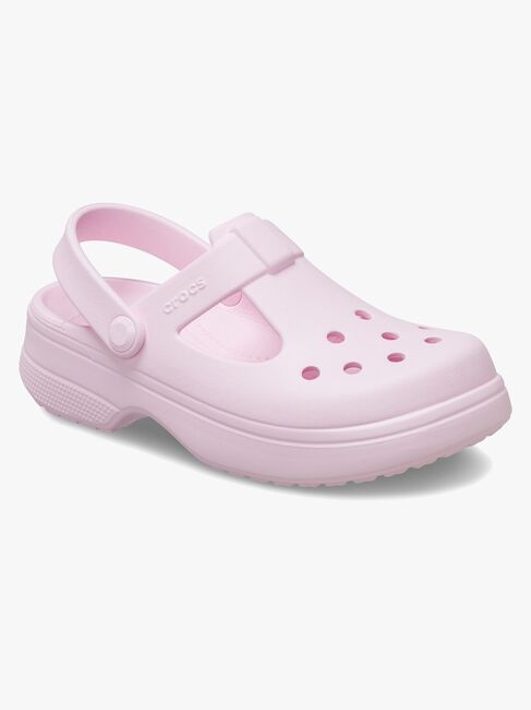 Crocs Classic Mary Jane Sandalen, Pink Milk