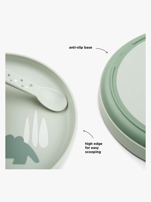 Done By Deer Foodie Teller Croco, Grün