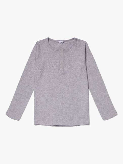 Luca & Lola Jacopo Langarmshirt, Grey Melange 