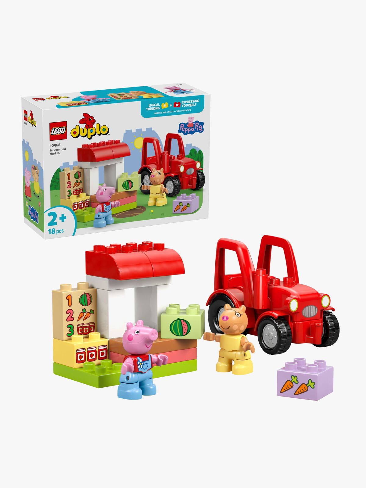 LEGO DUPLO Peppa Pig 10468 Traktor und Marktstand