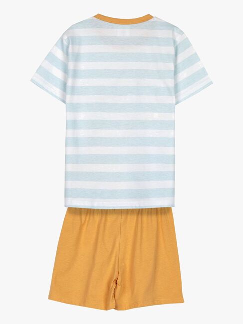 Bluey Pyjama, Hellblau/Orange