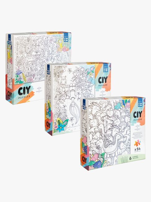 Peliko CIY Puzzle mit Filzstiften 54 Teile Gemischte Auswahl