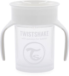 Twistshake 360 Trinklernbecher, White
