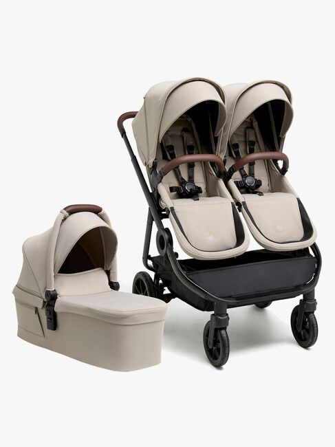 Beemoo Pro Twin 2 Geschwisterwagen inkl. Liegewanne, Latte Beige
