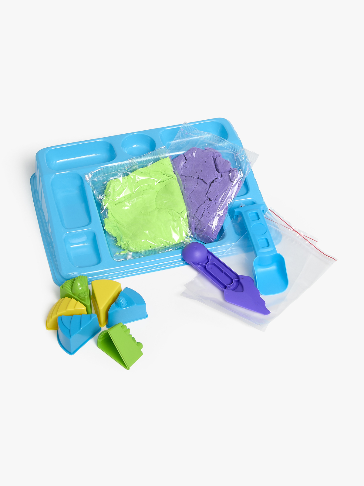 Fippla Dynamic Sand Spielset Kuchenstücke 6 Farben