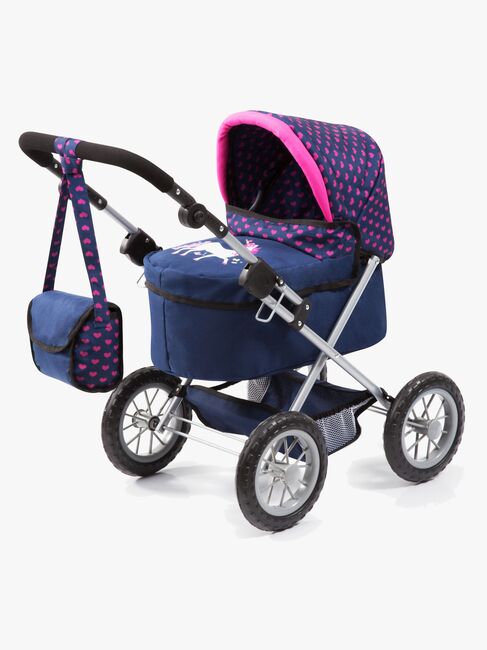 Bayer Design Trendy Puppenwagen Einhorn, Blau