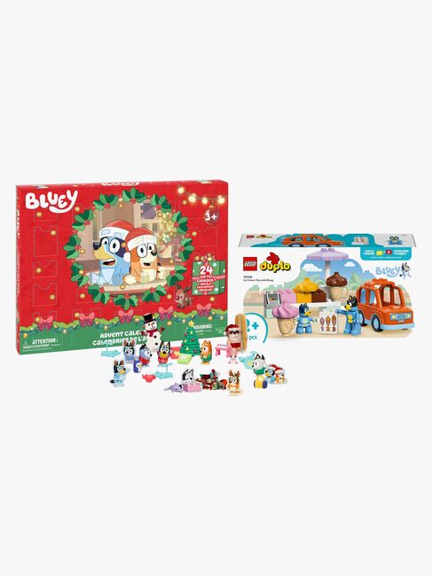 Bluey Adventskalender & LEGO DUPLO Bluey 10458 Ausflug zur Eisdiele mit Bluey