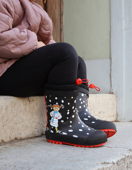 Vincent Pippi Gefütterte Gummistiefel, Schwarz 601401-Svart-1896_5.jpg