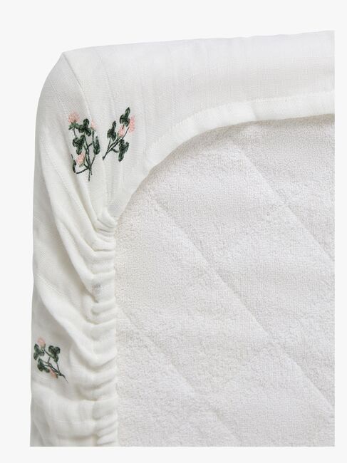 Alice & Fox ADORA Spannbettlaken Wiege 40x90, Weiß