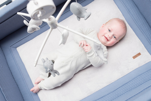 Baby's Only Mobile, Grey/White