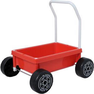 Plasto Lauflernwagen mit leisen Rädern, Rot