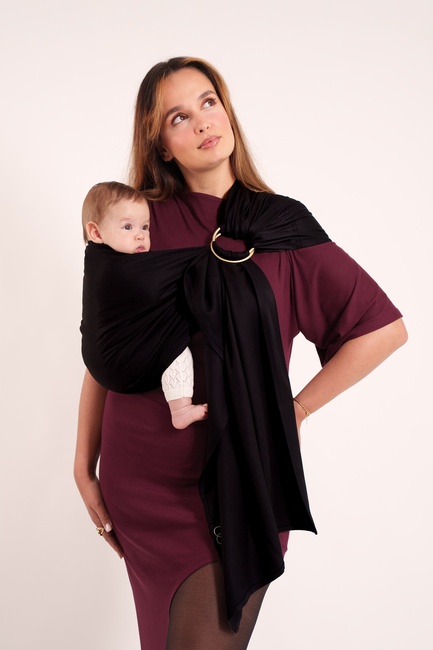 Love Radius No Knot Woven Tragetuch, Black