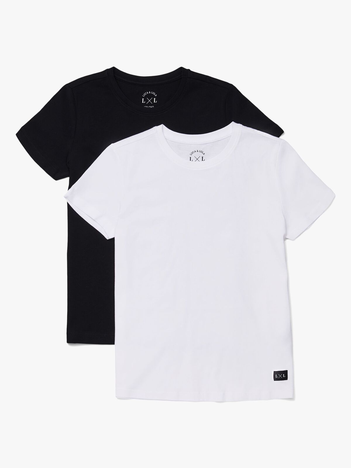 Luca & Lola Adelmo T-Shirt 2er-Pack, Black/White