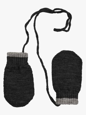 Lindberg Magic Mini Baby Handschuhe Wollmischung, Black/Anth