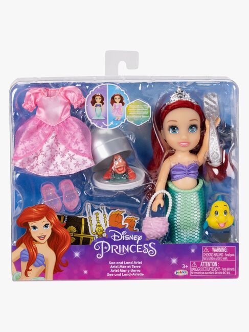 Disney Prinzessinnen Sea to Land Puppe Arielle 15 cm