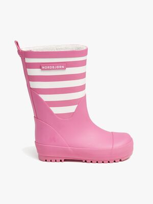 Nordbjørn Dunder Gefütterte Gummistiefel, Fuschia/White