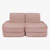 MeowBaby Churros Sofa Basic, Ruby Chocolate Pink