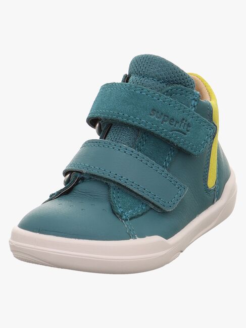 Superfit Superfree Barefoot WP Mid Sneaker, Green/Yellow