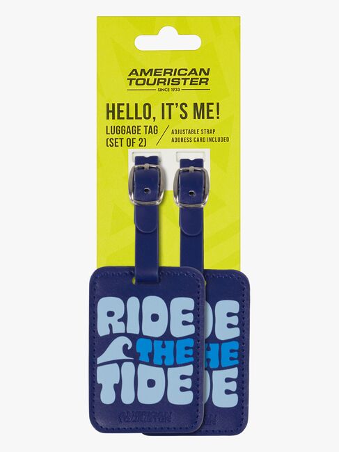 American Tourister Graphic Tags Gepäckanhänger 2er-Pack, Ride The Tide