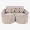 MeowBaby Churros Sofa Max, Pebble Beige