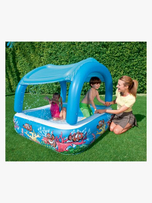 Bestway Planschbecken mit Sonnenschutz 147, Blau